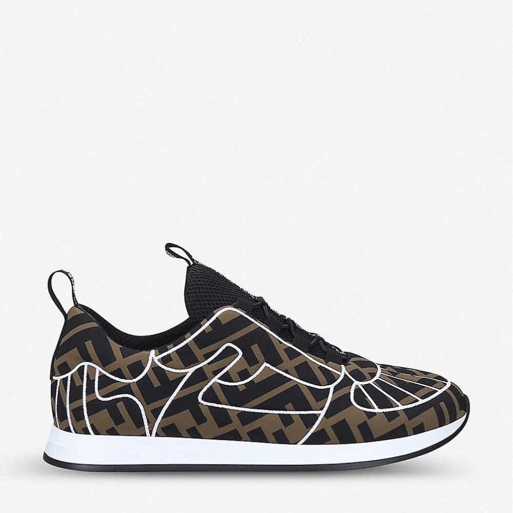 Fendi: FFreedom Logo-print neoprene trainers - Picture 4 of 4